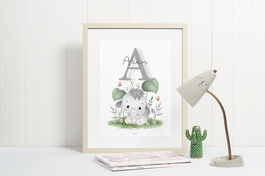 Tiny Trunk in Grass A3 Print
