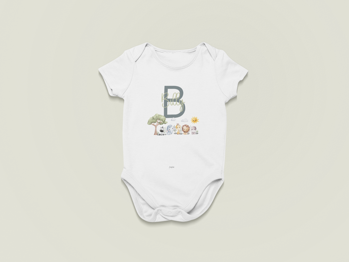 Safari Sprouts – Personalised Animal Baby Grow