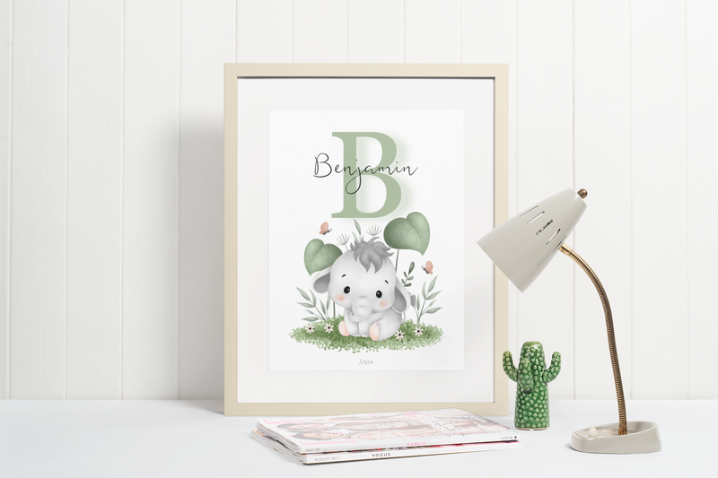 Tiny Trunk in Grass A3 Print