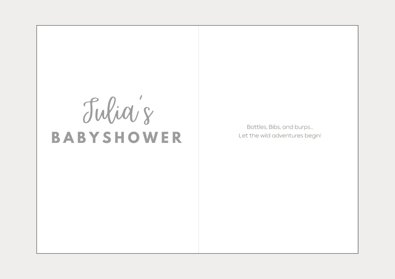 "Spit-up is the New Black" Personalised Baby Shower Card | Celebratory Cards by  – ["Baby Shower","Baby Shower Card","Personalised"] from BabyStuff.com.mt