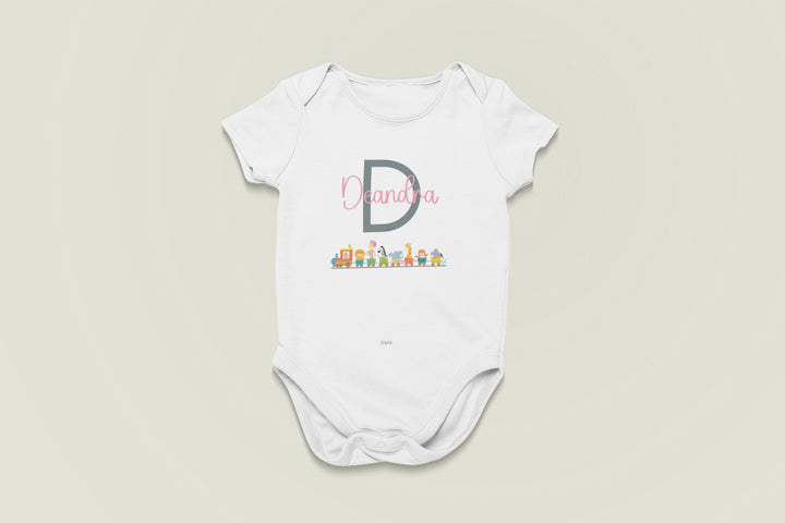 Alphabet Express – Personalised Train Baby Grow