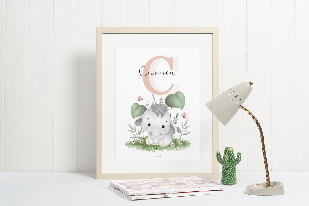Tiny Trunk in Grass A3 Print