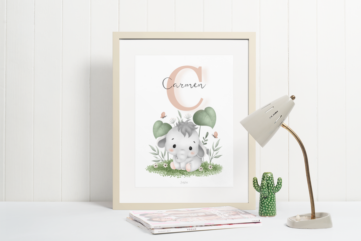 Tiny Trunk in Grass A3 Print