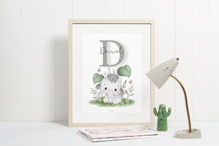 Tiny Trunk in Grass A3 Print
