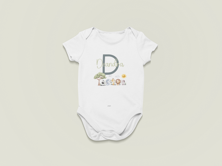 Safari Sprouts – Personalised Animal Baby Grow