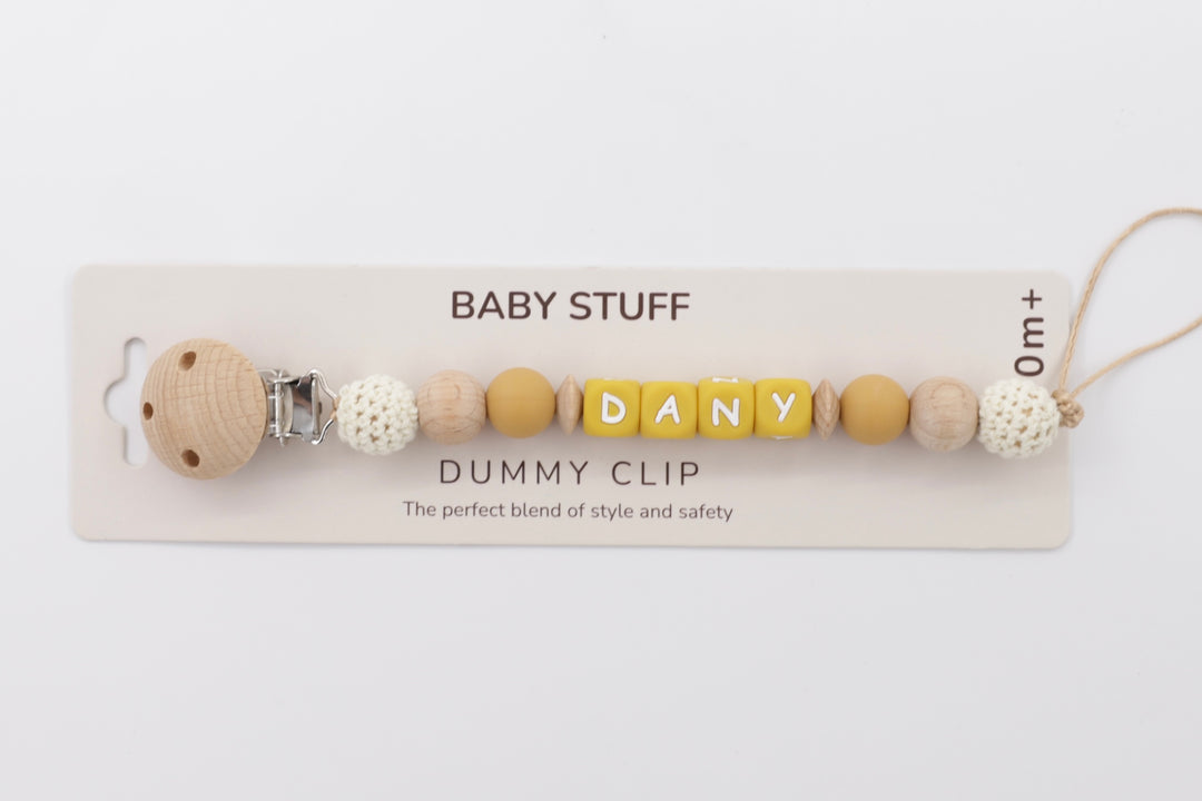 Mustard or Mint? Pacifier Clip