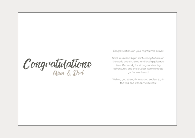 Congratulations on your mighty little arrival!