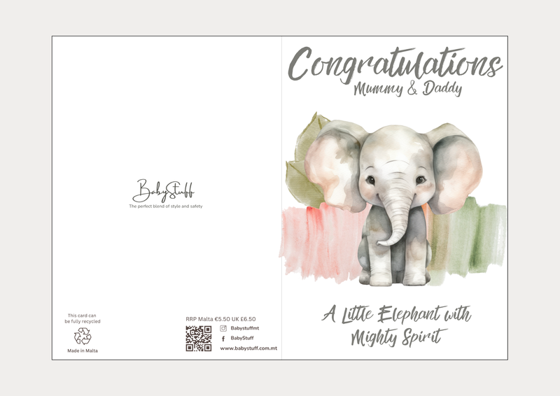 Congratulations Mummy & Daddy: A Little Elephant with Mighty Spirit