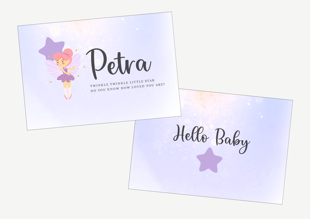 Twinkle Star A6 Gift Note