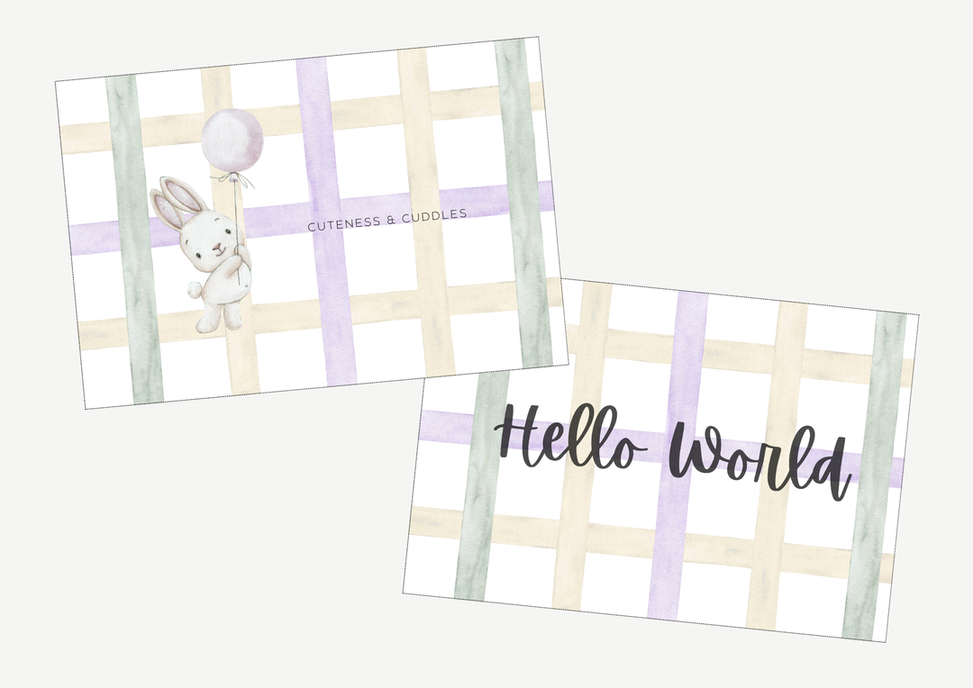 Whisper Rabbit A6 Gift Note