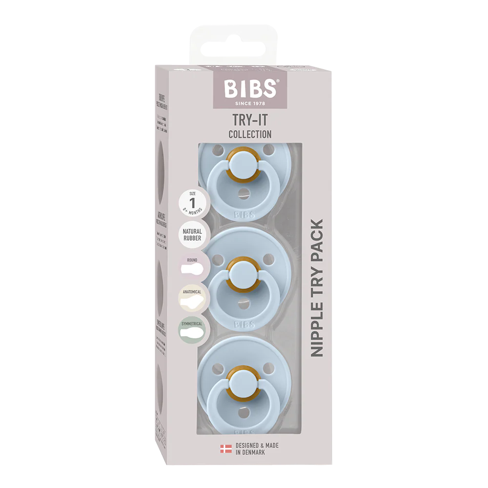 BIBS Try-It Collection - 3 Pacifier Types in One