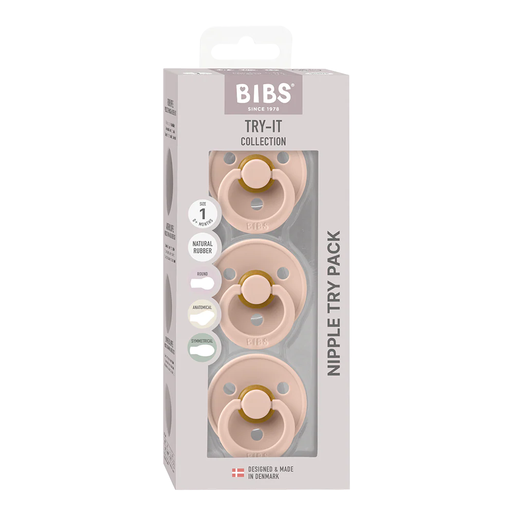 BIBS Try-It Collection - 3 Pacifier Types in One