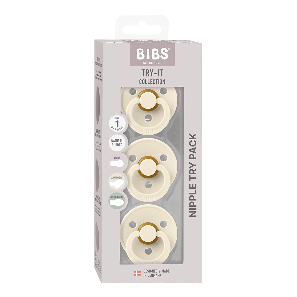 BIBS Try-It Collection - 3 Pacifier Types in One
