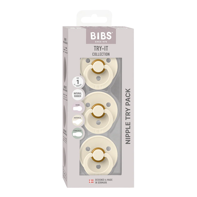 BIBS Try-It Collection - 3 Pacifier Types in One