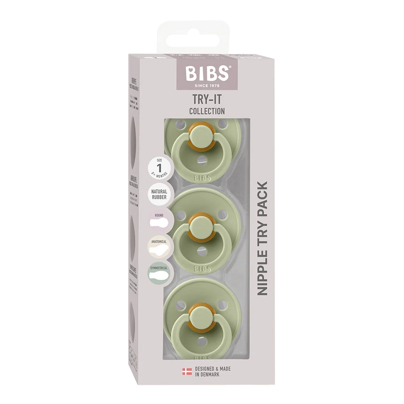 BIBS Try-It Collection - 3 Pacifier Types in One