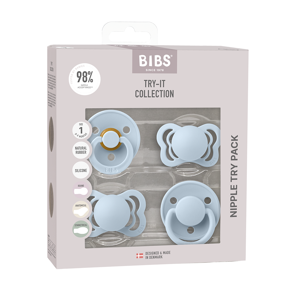 BIBS Try-It Collection - 4 Pacifier Types in One