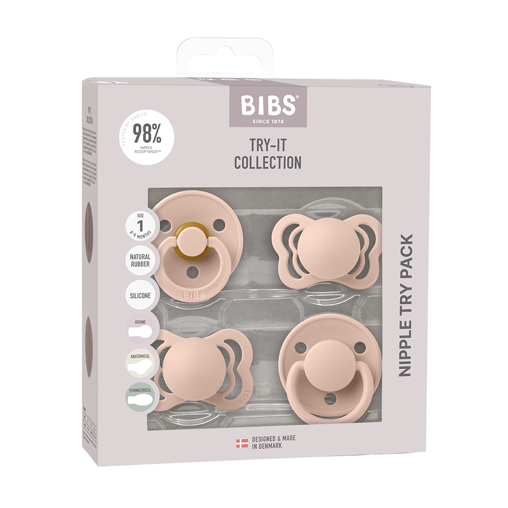 BIBS Try-It Collection - 4 Pacifier Types in One