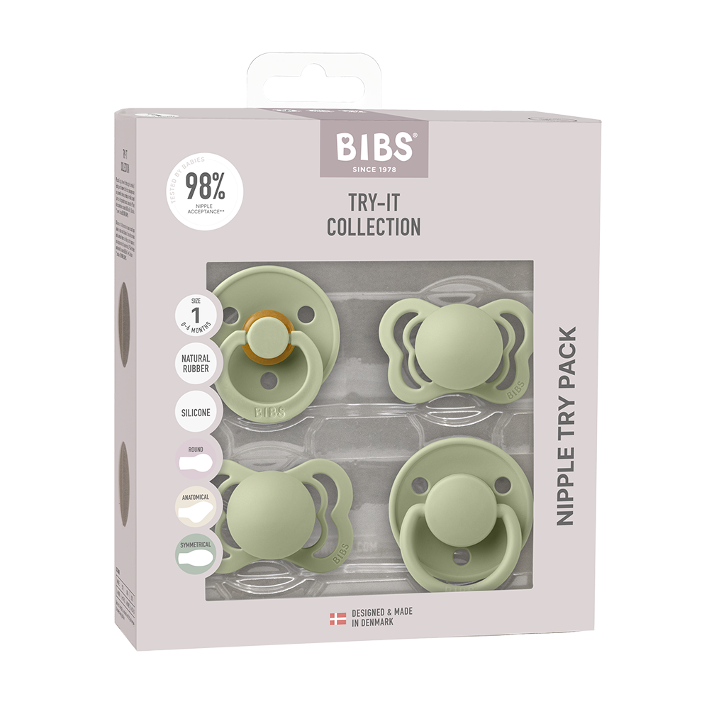 BIBS Try-It Collection - 4 Pacifier Types in One