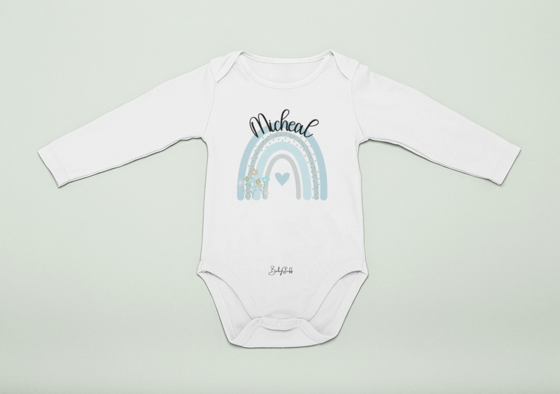 Heart Rainbow Baby Grow