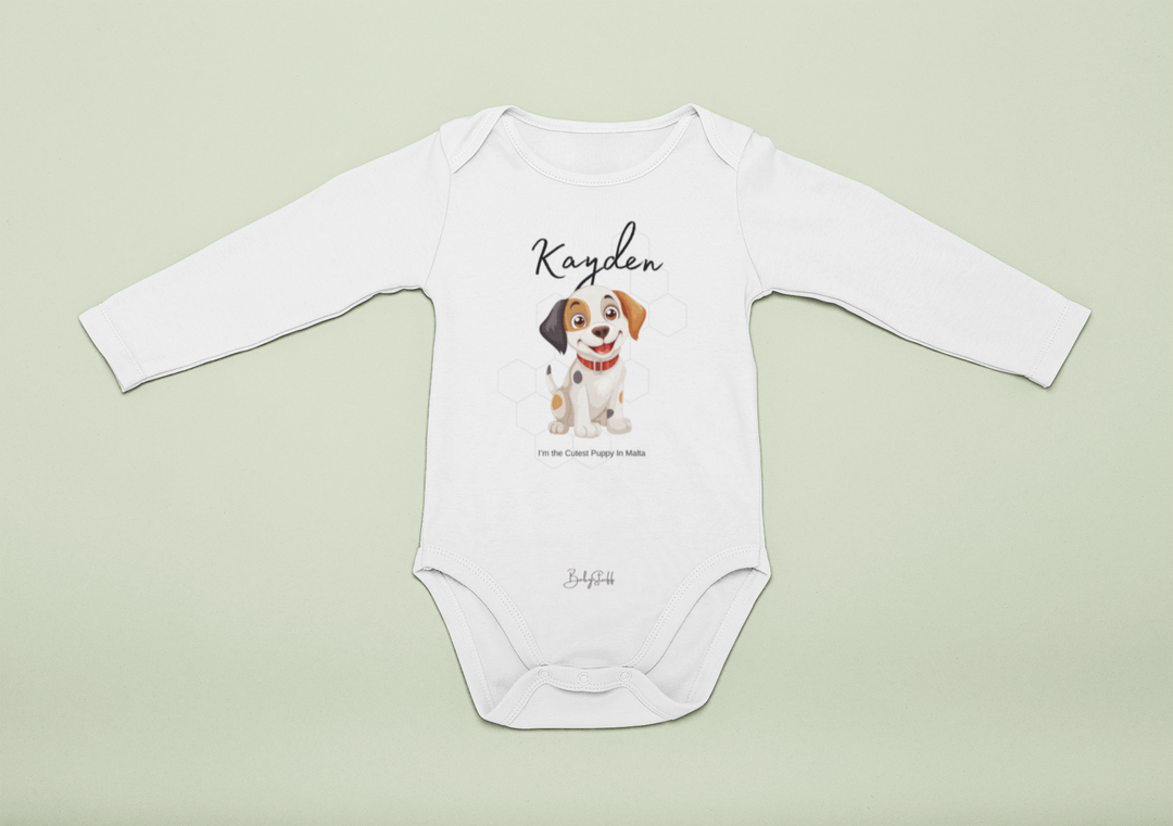Cutest Puppy in Malta - Playful Patch Baby Grow