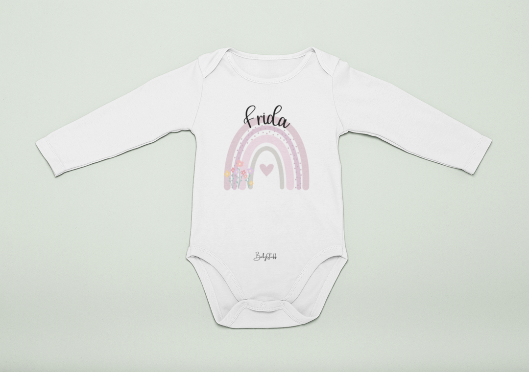 Heart Rainbow Baby Grow