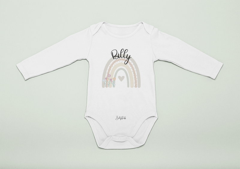 Heart Rainbow Baby Grow