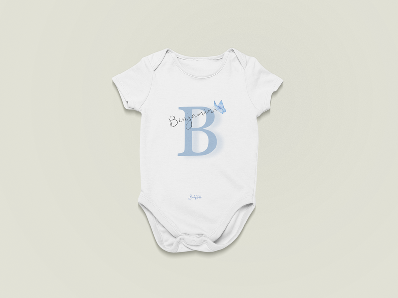 Infant Signature Featherly Butterfly Baby Grow | Short Sleeve Baby Grows by  – ["Baby Grow","Name Me","Personalised"] from BabyStuff.com.mt