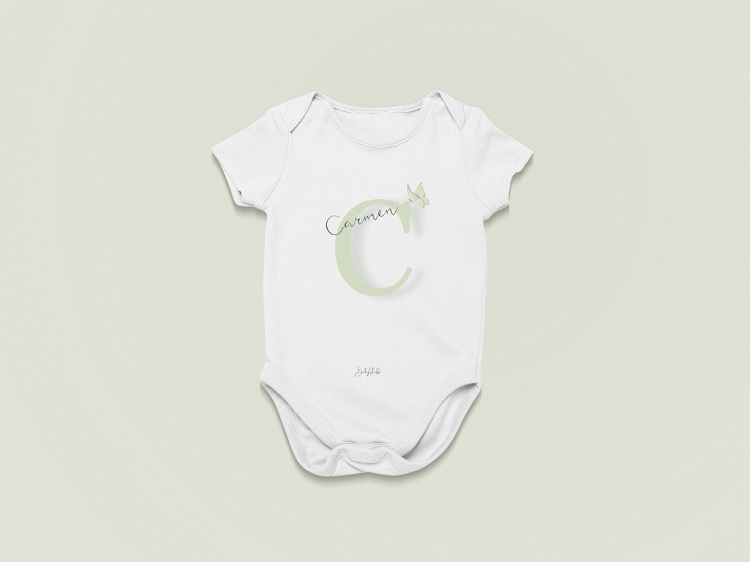 Infant Signature Featherly Butterfly Baby Grow | Short Sleeve Baby Grows by  – ["Baby Grow","Name Me","Personalised"] from BabyStuff.com.mt