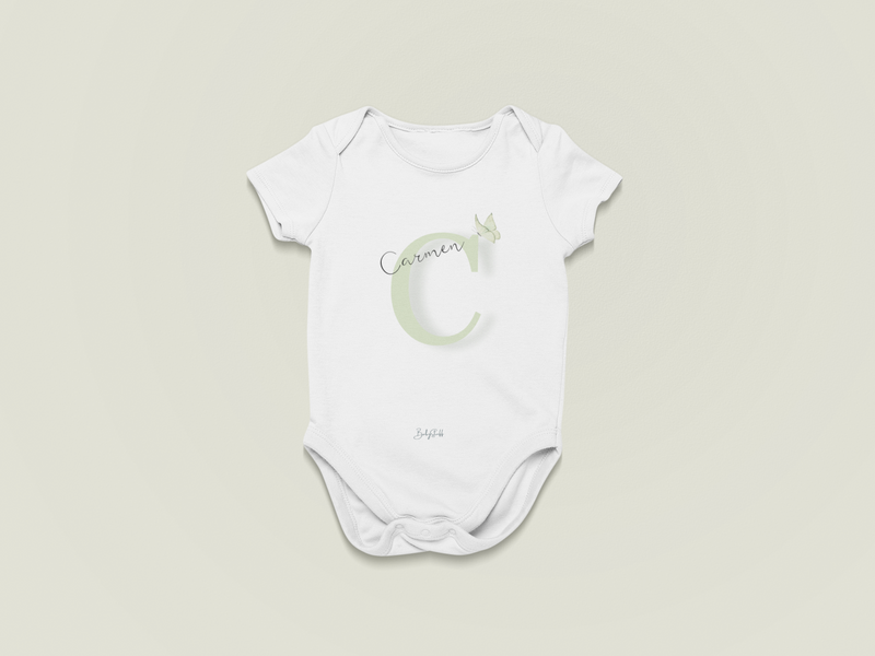 Infant Signature Featherly Butterfly Baby Grow | Short Sleeve Baby Grows by  – ["Baby Grow","Name Me","Personalised"] from BabyStuff.com.mt