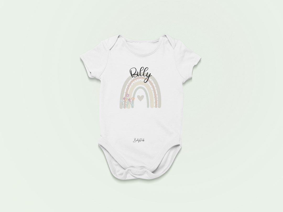 Heart Rainbow Baby Grow