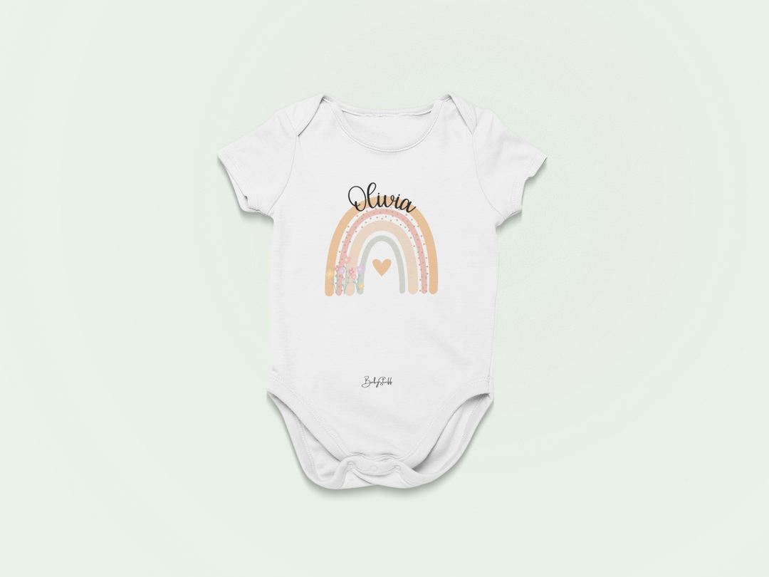 Heart Rainbow Baby Grow