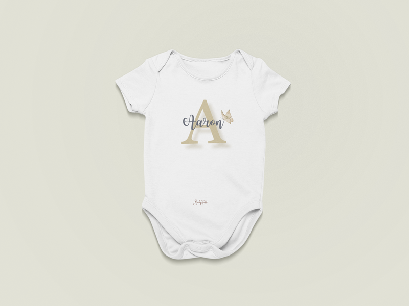 Infant Signature Joshico Butterfly Baby Grow | Short Sleeve Baby Grows by  – ["Baby Grow","Name Me","Personalised"] from BabyStuff.com.mt