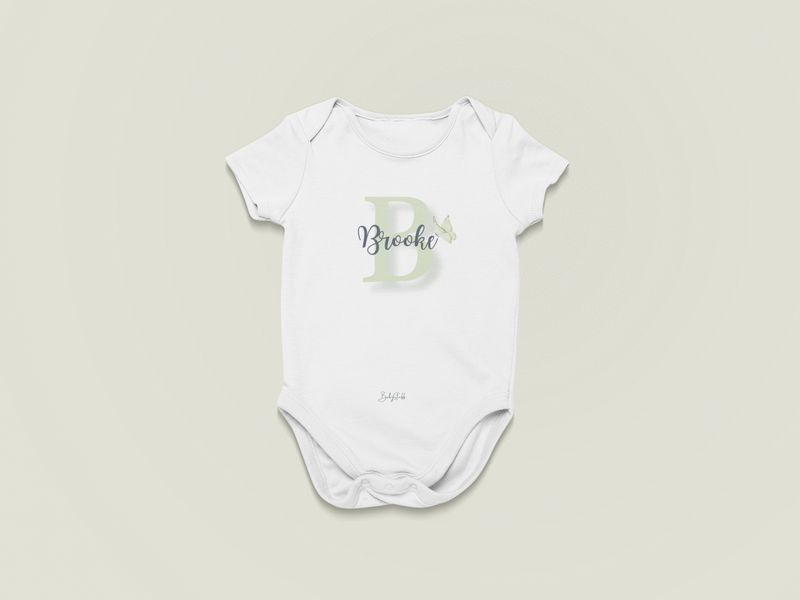 Infant Signature Joshico Butterfly Baby Grow | Short Sleeve Baby Grows by  – ["Baby Grow","Name Me","Personalised"] from BabyStuff.com.mt