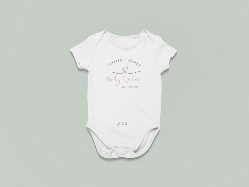 coming soon baby outfit