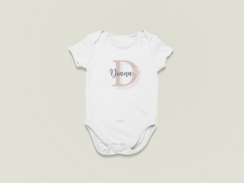 Infant Signature Joshico Butterfly Baby Grow | Short Sleeve Baby Grows by  – ["Baby Grow","Name Me","Personalised"] from BabyStuff.com.mt