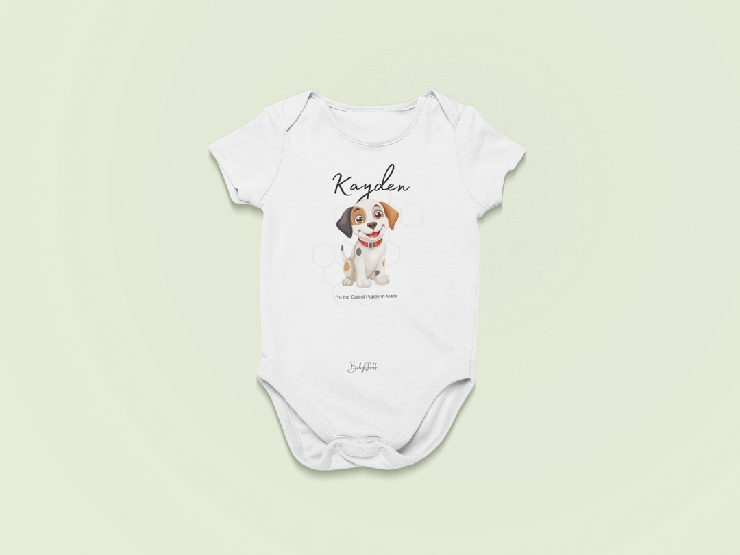 Cutest Puppy in Malta - Playful Patch Baby Grow