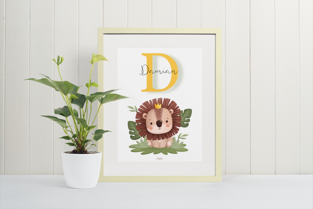 baby name wall print