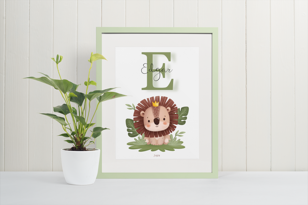 Little Lion King – A3 Nursery Print