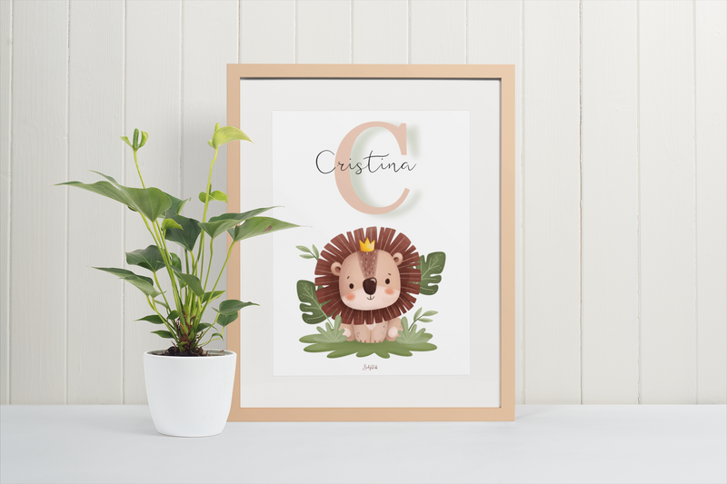 baby name wall print