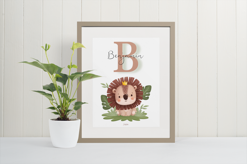 wall art with text B